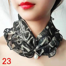将图片加载到图库查看器，Neck Collars Fashion Scarves for Women And Girls Print Satin Silk Scarf Female Bandana Head Bib Scarfs For Ladies

