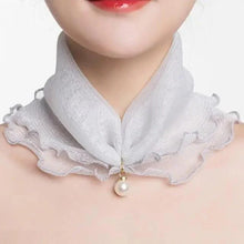 将图片加载到图库查看器，Neck Collars Fashion Scarves for Women And Girls Print Satin Silk Scarf Female Bandana Head Bib Scarfs For Ladies
