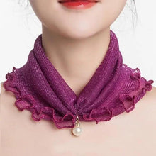 将图片加载到图库查看器，Neck Collars Fashion Scarves for Women And Girls Print Satin Silk Scarf Female Bandana Head Bib Scarfs For Ladies
