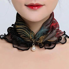 将图片加载到图库查看器，Neck Collars Fashion Scarves for Women And Girls Print Satin Silk Scarf Female Bandana Head Bib Scarfs For Ladies
