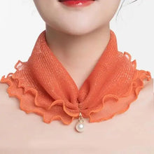将图片加载到图库查看器，Neck Collars Fashion Scarves for Women And Girls Print Satin Silk Scarf Female Bandana Head Bib Scarfs For Ladies
