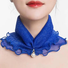 将图片加载到图库查看器，Neck Collars Fashion Scarves for Women And Girls Print Satin Silk Scarf Female Bandana Head Bib Scarfs For Ladies
