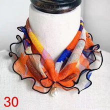 将图片加载到图库查看器，Neck Collars Fashion Scarves for Women And Girls Print Satin Silk Scarf Female Bandana Head Bib Scarfs For Ladies
