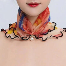 将图片加载到图库查看器，Neck Collars Fashion Scarves for Women And Girls Print Satin Silk Scarf Female Bandana Head Bib Scarfs For Ladies
