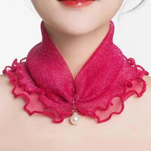 将图片加载到图库查看器，Neck Collars Fashion Scarves for Women And Girls Print Satin Silk Scarf Female Bandana Head Bib Scarfs For Ladies
