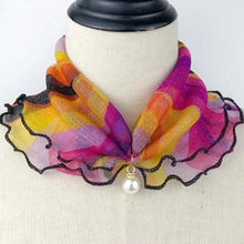 将图片加载到图库查看器，Neck Collars Fashion Scarves for Women And Girls Print Satin Silk Scarf Female Bandana Head Bib Scarfs For Ladies
