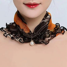 将图片加载到图库查看器，Neck Collars Fashion Scarves for Women And Girls Print Satin Silk Scarf Female Bandana Head Bib Scarfs For Ladies

