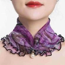 将图片加载到图库查看器，Neck Collars Fashion Scarves for Women And Girls Print Satin Silk Scarf Female Bandana Head Bib Scarfs For Ladies
