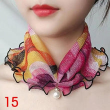 将图片加载到图库查看器，Neck Collars Fashion Scarves for Women And Girls Print Satin Silk Scarf Female Bandana Head Bib Scarfs For Ladies
