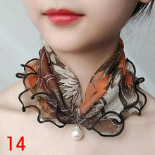 将图片加载到图库查看器，Neck Collars Fashion Scarves for Women And Girls Print Satin Silk Scarf Female Bandana Head Bib Scarfs For Ladies
