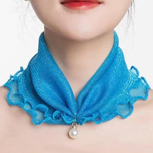将图片加载到图库查看器，Neck Collars Fashion Scarves for Women And Girls Print Satin Silk Scarf Female Bandana Head Bib Scarfs For Ladies
