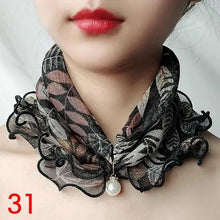 将图片加载到图库查看器，Neck Collars Fashion Scarves for Women And Girls Print Satin Silk Scarf Female Bandana Head Bib Scarfs For Ladies
