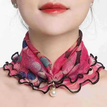 将图片加载到图库查看器，Neck Collars Fashion Scarves for Women And Girls Print Satin Silk Scarf Female Bandana Head Bib Scarfs For Ladies
