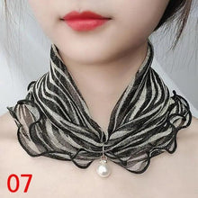 将图片加载到图库查看器，Neck Collars Fashion Scarves for Women And Girls Print Satin Silk Scarf Female Bandana Head Bib Scarfs For Ladies
