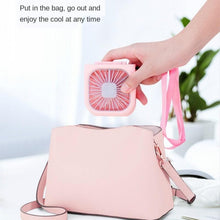 将图片加载到图库查看器，Neck Hanging Fan Ventilator Foldable USB Adjustable Rechargeable Cooling Mute Power Bank Handheld Portable Desk Fan Portable Fan Portable Mini Fan USB Rechargeable with Power Bank Handheld Fan Desk Adjustable Fan Air Cooler Home Office Outdoor Travel
