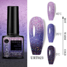 将图片加载到图库查看器，New 2022 Pink Blue Gel Nail Polish UV Color Changing Elegant Luxury Glossy Nail Design For Womens
