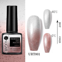 将图片加载到图库查看器，New 2022 Pink Blue Gel Nail Polish UV Color Changing Elegant Luxury Glossy Nail Design For Womens
