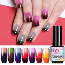 Load image into Gallery viewer, New 2022Fashion  Womens 3-layers Color Changing Gel Nail Polish Long Lasting UV Chameleon Popular Colorful Design For Womens and Girls
