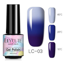Load image into Gallery viewer, New 2022Fashion  Womens 3-layers Color Changing Gel Nail Polish Long Lasting UV Chameleon Popular Colorful Design For Womens and Girls
