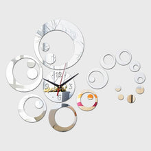 将图片加载到图库查看器，New 3D Acrylic Mirror Home Decoration Wall Clock Acrylic Mute Wall Clock Adjustable Silent Wall Art Clocks Home Decorations for Living Room Bedroom Farmhouse Watch Large Decorative Quartz Living Room Modern Wall sticker
