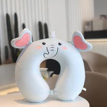 将图片加载到图库查看器，New Animal Memory Cotton U-shaped Pillow Car Neck Pillow Noon Rest Pillow Plane Travel PillowKids Neck  Travel Pillows Cute U-Shaped Animal Pillow for Cars Planes Boys Girls Child Gift Ideas
