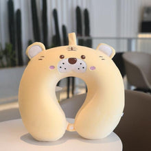 将图片加载到图库查看器，New Animal Memory Cotton U-shaped Pillow Car Neck Pillow Noon Rest Pillow Plane Travel PillowKids Neck  Travel Pillows Cute U-Shaped Animal Pillow for Cars Planes Boys Girls Child Gift Ideas
