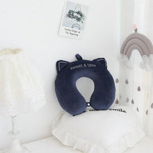 将图片加载到图库查看器，New Animal Memory Cotton U-shaped Pillow Car Neck Pillow Noon Rest Pillow Plane Travel PillowKids Neck  Travel Pillows Cute U-Shaped Animal Pillow for Cars Planes Boys Girls Child Gift Ideas
