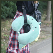 将图片加载到图库查看器，New Animal Memory Cotton U-shaped Pillow Car Neck Pillow Noon Rest Pillow Plane Travel PillowKids Neck  Travel Pillows Cute U-Shaped Animal Pillow for Cars Planes Boys Girls Child Gift Ideas
