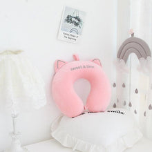 将图片加载到图库查看器，New Animal Memory Cotton U-shaped Pillow Car Neck Pillow Noon Rest Pillow Plane Travel PillowKids Neck  Travel Pillows Cute U-Shaped Animal Pillow for Cars Planes Boys Girls Child Gift Ideas
