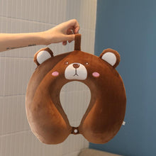 将图片加载到图库查看器，New Animal Memory Cotton U-shaped Pillow Car Neck Pillow Noon Rest Pillow Plane Travel PillowKids Neck  Travel Pillows Cute U-Shaped Animal Pillow for Cars Planes Boys Girls Child Gift Ideas
