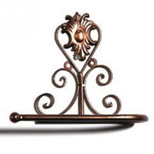 Load image into Gallery viewer, New Arrival Classic Bathroom accessories Vintage Iron Toilet Paper Towel Roll Holder Bathroom Wall Mount Rack Toilet Paper Roll Holder Cast Iron Wall Mounted Toilet Tissue Holder  European Victorian Design
