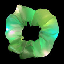 Load image into Gallery viewer, New Arrival Girls LED Luminous Scrunchies Hairband Ponytail Holder Headwear Elastic Hair Bands Solid Color Hair Accessories Ponytail Holder Accessories for Women And Girls
