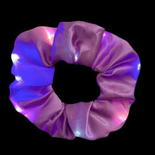 Load image into Gallery viewer, New Arrival Girls LED Luminous Scrunchies Hairband Ponytail Holder Headwear Elastic Hair Bands Solid Color Hair Accessories Ponytail Holder Accessories for Women And Girls
