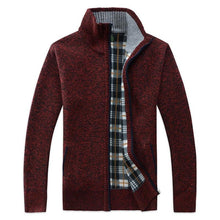 将图片加载到图库查看器，New Autumn Winter Jacket Men Warm Casual Slim Fit Fleece Jacket Elegant Jackets For Men Warm Soft Sweater Solid Jackets Casual Business Men Clothing Lightweight Hooded Jackets
