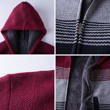 将图片加载到图库查看器，New Autumn Winter Jacket Men Warm Casual Slim Fit Fleece Jacket Elegant Jackets For Men Warm Soft Sweater Solid Jackets Casual Business Men Clothing Lightweight Hooded Jackets
