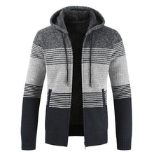 将图片加载到图库查看器，New Autumn Winter Jacket Men Warm Casual Slim Fit Fleece Jacket Elegant Jackets For Men Warm Soft Sweater Solid Jackets Casual Business Men Clothing Lightweight Hooded Jackets
