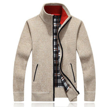 将图片加载到图库查看器，New Autumn Winter Jacket Men Warm Casual Slim Fit Fleece Jacket Elegant Jackets For Men Warm Soft Sweater Solid Jackets Casual Business Men Clothing Lightweight Hooded Jackets

