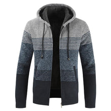 将图片加载到图库查看器，New Autumn Winter Jacket Men Warm Casual Slim Fit Fleece Jacket Elegant Jackets For Men Warm Soft Sweater Solid Jackets Casual Business Men Clothing Lightweight Hooded Jackets
