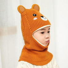 将图片加载到图库查看器，New Baby Girl Winter Hat Warm Bear Skellies Beanies Knitted Cap Kids Balaclava Mask Hats Gorgas Toddler Winter Hat, Baby Winter Hat, Fleece Lined Girls Boys Winter Hat  Kids Winter Hat Scarf Earflap Hood Skull Caps
