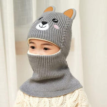 将图片加载到图库查看器，New Baby Girl Winter Hat Warm Bear Skellies Beanies Knitted Cap Kids Balaclava Mask Hats Gorgas Toddler Winter Hat, Baby Winter Hat, Fleece Lined Girls Boys Winter Hat  Kids Winter Hat Scarf Earflap Hood Skull Caps
