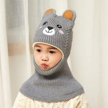 将图片加载到图库查看器，New Baby Girl Winter Hat Warm Bear Skellies Beanies Knitted Cap Kids Balaclava Mask Hats Gorgas Toddler Winter Hat, Baby Winter Hat, Fleece Lined Girls Boys Winter Hat  Kids Winter Hat Scarf Earflap Hood Skull Caps
