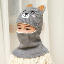 将图片加载到图库查看器，New Baby Girl Winter Hat Warm Bear Skellies Beanies Knitted Cap Kids Balaclava Mask Hats Gorgas Toddler Winter Hat, Baby Winter Hat, Fleece Lined Girls Boys Winter Hat  Kids Winter Hat Scarf Earflap Hood Skull Caps
