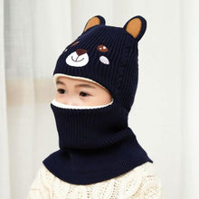 将图片加载到图库查看器，New Baby Girl Winter Hat Warm Bear Skellies Beanies Knitted Cap Kids Balaclava Mask Hats Gorgas Toddler Winter Hat, Baby Winter Hat, Fleece Lined Girls Boys Winter Hat  Kids Winter Hat Scarf Earflap Hood Skull Caps
