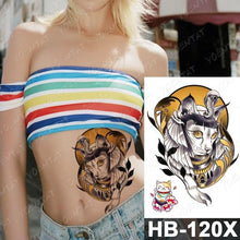 将图片加载到图库查看器，New Big Butterfly Waterproof Temporary Sticker Tattoo Elegant Black Colorful Tattoos Rose For Women Men
