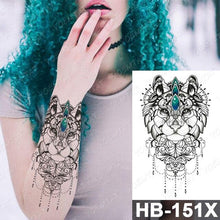将图片加载到图库查看器，New Big Butterfly Waterproof Temporary Sticker Tattoo Elegant Black Colorful Tattoos Rose For Women Men
