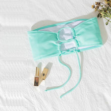 将图片加载到图库查看器，New Bikini High Waist Strapless Bikini Women Swimwear Women Swimsuit Padded Bathing Suit Women High Waist Bikini Set Strapless 2 Piece Bathing Suit Swimsuits
