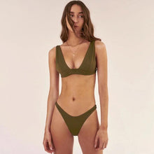 将图片加载到图库查看器，New Bikini Solid Swimsuit Women Swimwear Push Up Bikini Set Bathing Suit Summer Beach Wear Swimming Suit Two Piece Swimsuits Swimming Beachwear For Bathing Suit
