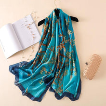 Load image into Gallery viewer, New Brand Designer Luxury  Winter Long Silk Scarf Shawls Wraps Print Cotton Scarf Stylish Head Wraps Scarves Hijabs Neck Scarves Lady Hijab For Female
