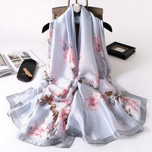 Load image into Gallery viewer, New Brand Designer Luxury  Winter Long Silk Scarf Shawls Wraps Print Cotton Scarf Stylish Head Wraps Scarves Hijabs Neck Scarves Lady Hijab For Female
