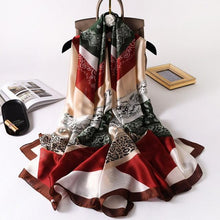 Load image into Gallery viewer, New Brand Designer Luxury  Winter Long Silk Scarf Shawls Wraps Print Cotton Scarf Stylish Head Wraps Scarves Hijabs Neck Scarves Lady Hijab For Female
